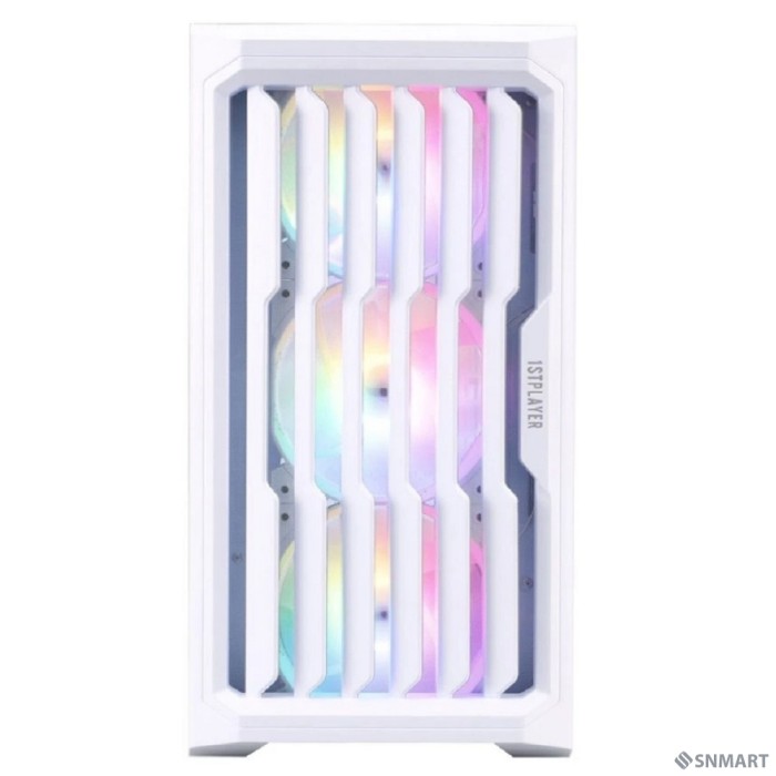 1STPLAYER BULLET HUNTER H2 White / mATX / 4x120mm FRGB fans / H2-WH-4F1-W