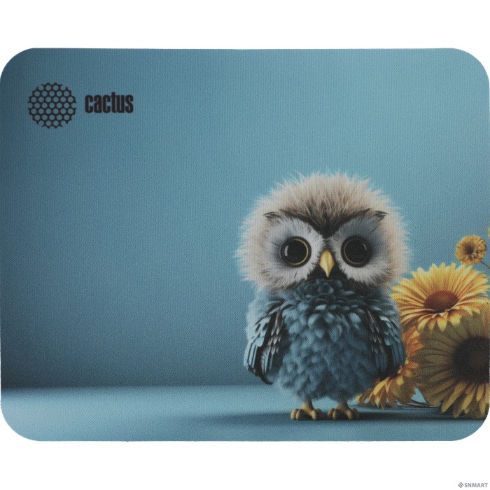 Коврик для мыши Cactus Owl blue 220x180x2мм (CS-MPC-P07XS)
