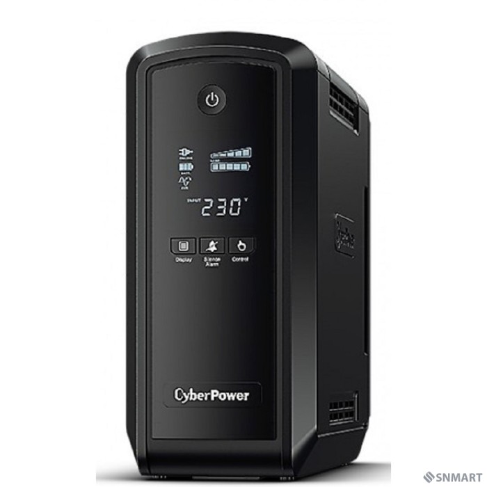CyberPower CP900EPFCLCD ИБП [Line-Interactive, Tower, 900VA/540W USB/RJ11/45/USB charger A (6 EURO), 12В/9 Ач х 1]