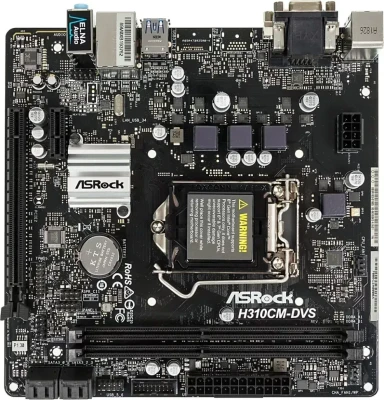 Материнская плата Asrock Intel H310C H310CM-DVS DDR4 mATX
