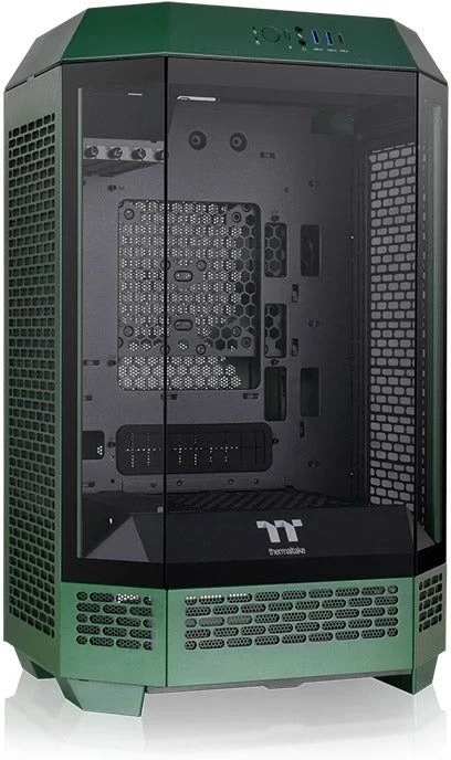 Компьютерный корпус Thermaltake The Tower 300 Racing Green зеленый без БП miniITX