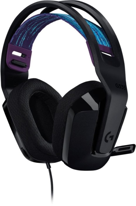 Наушники с микрофоном Logitech G335 черный 2м накладные оголовье (981-000978)