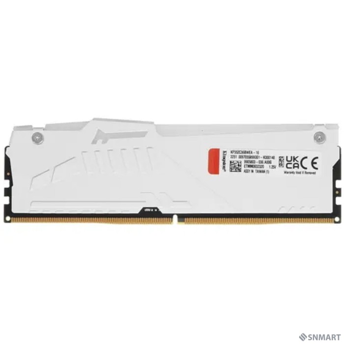 Kingston 16GB 5200MT/s DDR5 CL36 DIMM FURY Beast White RGB EXPO KF552C36BWEA-16