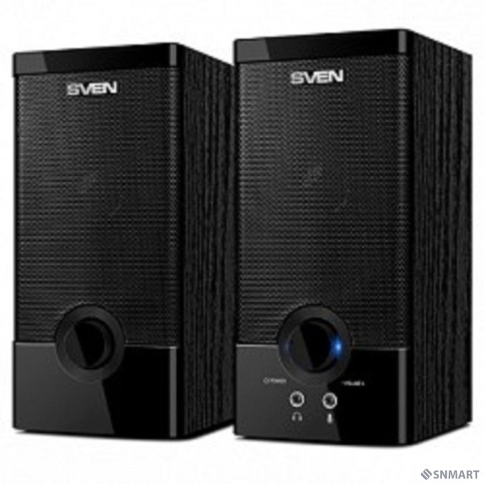 SVEN SPS-603 черный [USB-порт ПК, ноутбука или адаптер 5V DC]
