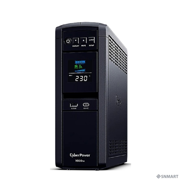 CyberPower CP1600EPFCLCD  ИБП [Line-Interactive, Tower, 1600VA/1000W USB/RS-232/RJ11/45/USB/SNMPslot  charger A/С (6 EURO) 12В/9 Ач х 2  NEW]