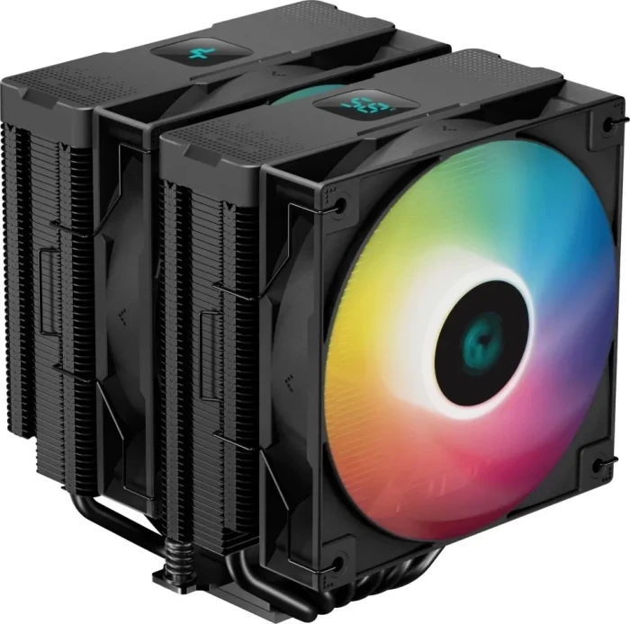 Устройство охлаждения (кулер) Deepcool (AG620 DIGITAL BK ARGB) 260W черный/белый