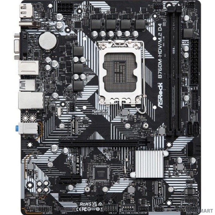 Asrock B760M-HDV/M.2 D4 RTL [ LGA1700, 2xDDR4, 4xSATA, RAID M.2 VGA HDMI DP mATX]