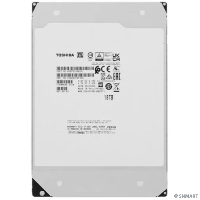 18TB Toshiba Enterprise Capacity (MG09SCA18TE) SAS, 7200 rpm, 512Mb buffer, 3.5"]