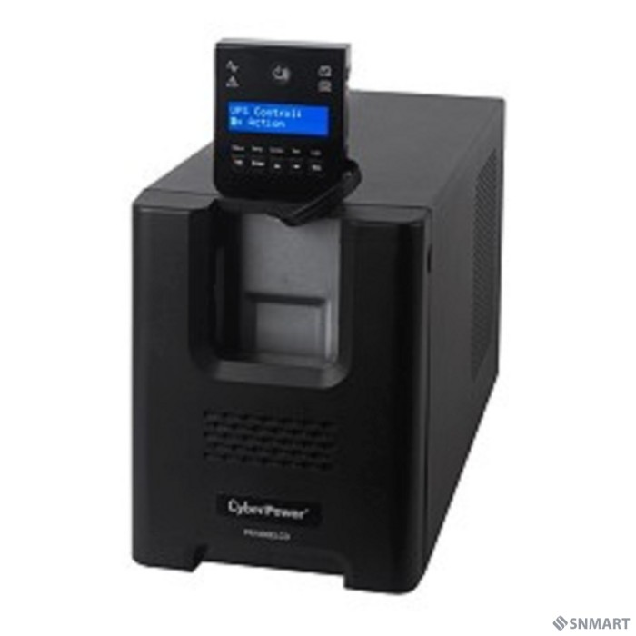 CyberPower PR1000ELCD ИБП [Line-Interactive, Tower, 1000VA/900W USB/RS-232/EPO/SNMPslot (8 IEC С13), 12В/12 Ач х 2]