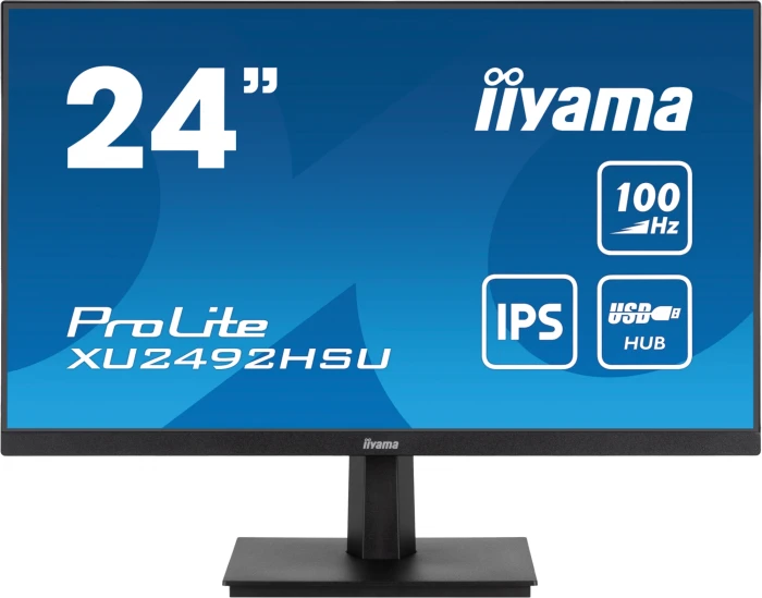 Монитор Iiyama 23.8" ProLite XU2492HSU-B6 IPS FHD 100Гц черный (XU2492HSU-B6)