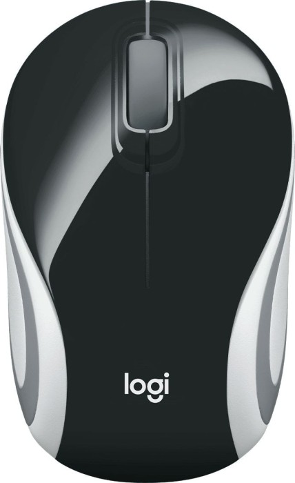 Мышь Logitech Mini M187 черный/белый/серый оптическая (1000dpi) беспроводная USB для ноутбука (2but)