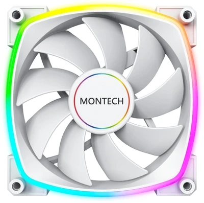 Вентилятор для корпуса Montech AX140 ARGB 140х140 белый 4-pin 27.9дБ (AX140 PWM WHITE) Ret