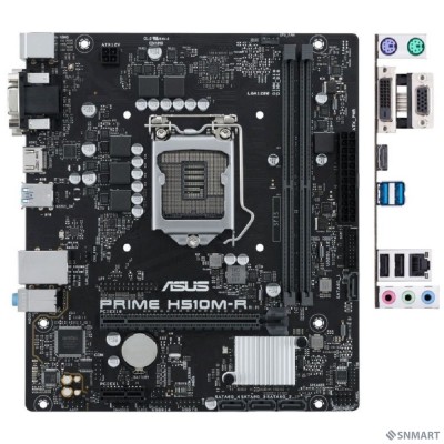 ASUS PRIME H510M-R-SI (Socket1200, mATX, 2xDDR4(64GB), VGA/HDMI 2.0, 1xPCIe 4.0x16/1xPCIe 3.0, 1xLAN, 4xSATA 6Gb/s, 2xUSB 3.1, 2xUSB 2.0, 1xPS/2)