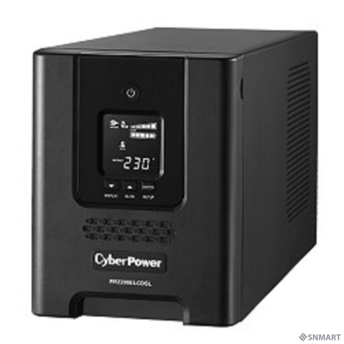 CyberPower PR2200ELCDSL ИБП [Line-Interactive, Tower, 2200VA/1980W USB/RS-232/EPO/SNMPslot (8 IEC С13, 1 IEC C19), 12В/9 Ач х 4]