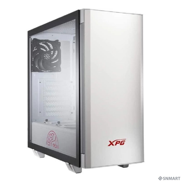 XPG INVADER WHITE (INVADER-WHCWW) (Midi-Tower, белый, TG, 120mm fan*2)
