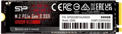 Накопитель SSD Silicon Power 250 ГБ M-Series UD80 M.2 PCIe 3.0 x4 (SP250GBP34UD8005)