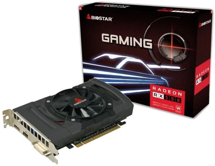 Видеокарта Biostar AMD Radeon RX 550 4Gb 128bit GDDR5 (RX550-4GB)