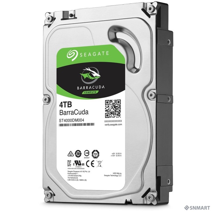4TB Seagate BarraCuda (ST4000DM004) [Serial ATA III, 5400 rpm, 256mb buffer]