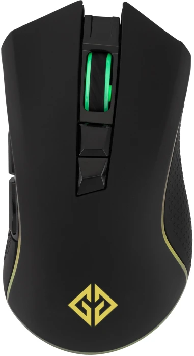 Мышь GMNG GG-MS400WO черный оптическая (10000dpi) беспроводная USB для ноутбука (7but)