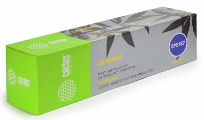 Картридж лазерный Cactus CS-EPS187 S050187 желтый (4000стр.) для Epson AcuLaser C1100/C1100N/CX11/CX11N/CX11NF/CX11NFC