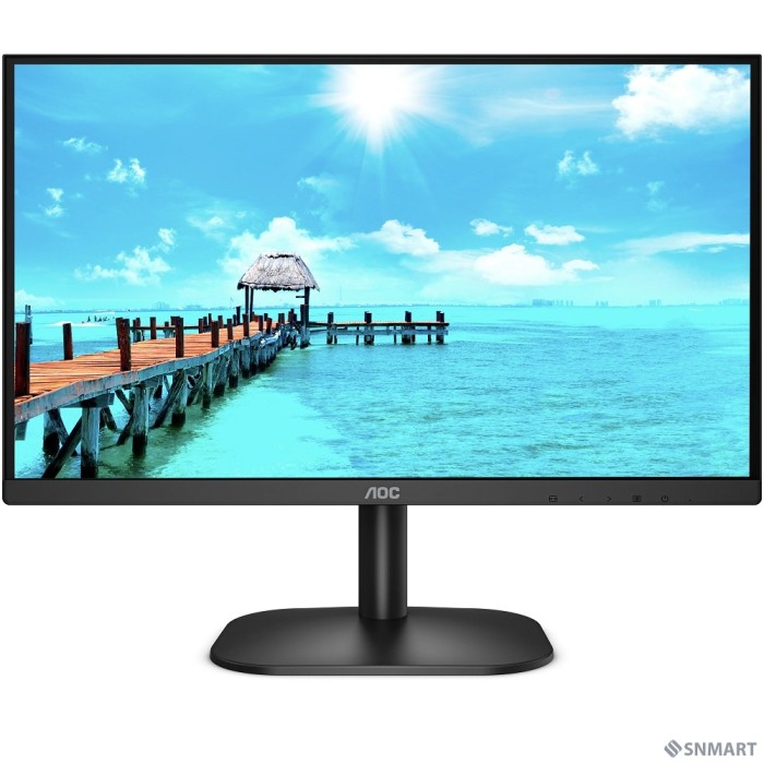 LCD AOC 23.8" 24B2XDA черный [IPS 1920x1080 75Hz 4ms 16:9 250cd 178/178 1000:1 8bit(6bit+FRC) D-Sub DVI HDMI1.4 2x2W Adaptice-Sync FlickerFree VESA]