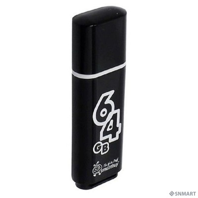 Smartbuy USB Drive 64GB Glossy series Black SB64GBGS-K