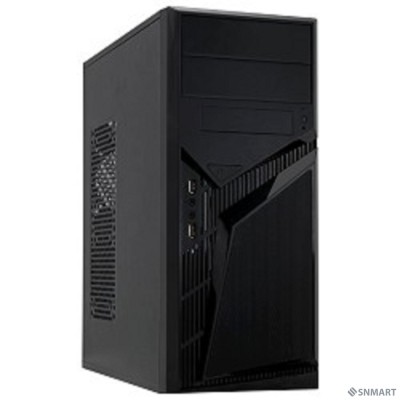 PowerCool S1007BK 450W [Тип: Midi-Tower, цвет: черный, форм-фактор: ATX, mATX, блок питания: 450 Вт, вентилятор: 120 мм, размеры: 175 x 407 x 362 мм, дополнительно: USB x2, наушники, микрофон]