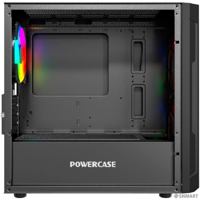Powercase Mistral Micro D3B ARGB, Tempered Glass, 2x 140mm ARGB PWM+1x 120mm ARGB PWM, чёрный, mATX  (CMMDB-A3)