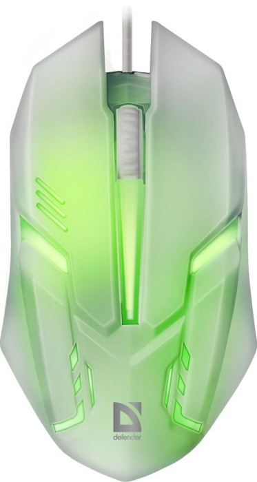 Мышь Defender Cyber MB-560L белый оптическая 1200dpi USB для ноутбука 2but (52561)