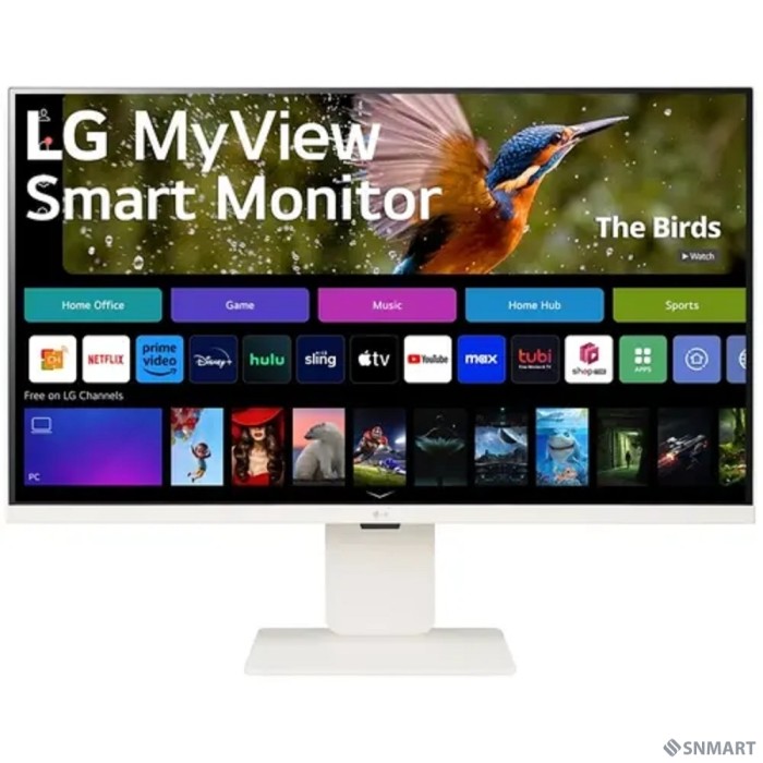 LCD LG 31.5" 32SR83U-W Smart Monitor [IPS 3840x2160 60Hz 400cd 16:9 5ms 178/178 2x5W USB-C 2xHDMI USB VESA HAS, webOS]
