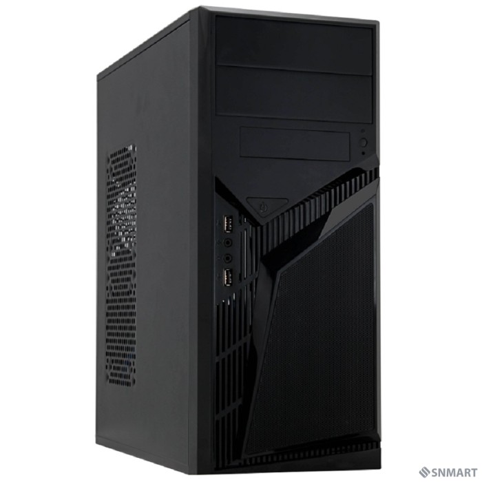 PowerCool S1007BK U3 450W [Тип: Midi-Tower, цвет: черный, форм-фактор: ATX, mATX, блок питания: 450 Вт, вентилятор: 120 мм, размеры: 175 x 407 x 362 мм, дополнительно: USB3.0 x2, наушники, микрофон]