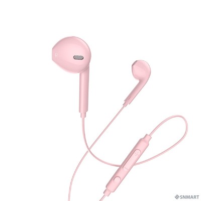 HOCO M55/ Наушники + микрофон/ Кнопка ответа/ 1.2м/ 3.5 mm jack/Pink