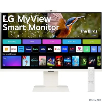 LCD LG 31.5&quot; 32SR85U-W Smart Monitor [IPS 3840x2160 60Hz 5ms 400cd 16:9 178/178 2x5W webcamera USB-C(90W) 2xHDMI USB VESA]