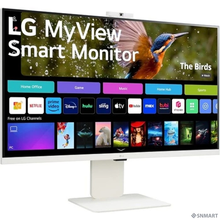 LCD LG 31.5" 32SR85U-W Smart Monitor [IPS 3840x2160 60Hz 5ms 400cd 16:9 178/178 2x5W webcamera USB-C(90W) 2xHDMI USB VESA]