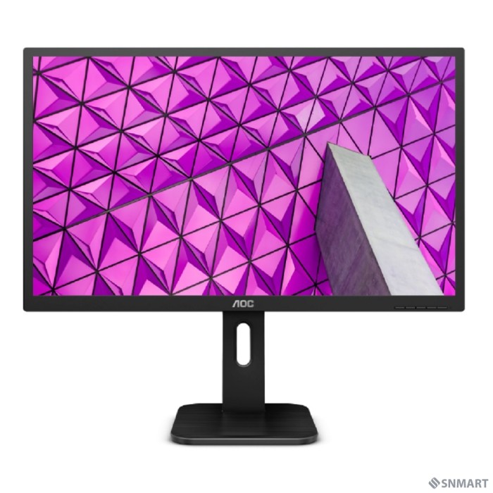 LCD AOC 23.8" 24P1 черный [IPS 1920x1080@60Hz 5ms 178/178 250cd 1000:1 Frameless HDMI1.4 DisplayPort1.2 DVI D-Sub USB3.0x4 AudioOut 2Wx2 Pivot]