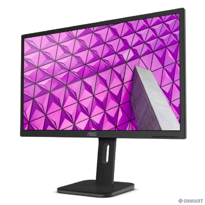 LCD AOC 23.8" 24P1 черный [IPS 1920x1080@60Hz 5ms 178/178 250cd 1000:1 Frameless HDMI1.4 DisplayPort1.2 DVI D-Sub USB3.0x4 AudioOut 2Wx2 Pivot]