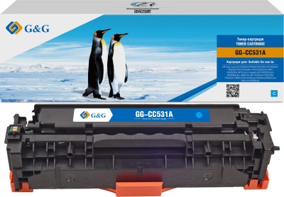 Картридж лазерный G&amp;G GG-CC531A голубой (2800стр.) для HP CLJ CP2020/CP2025/CM2320 MFP, MF8330/8350/8380