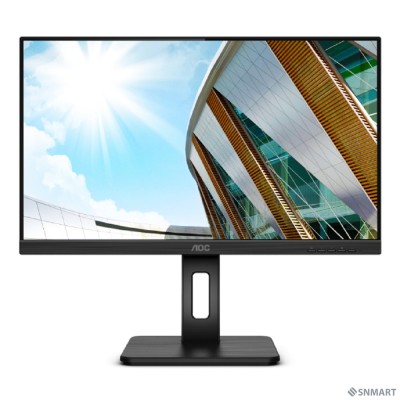 LCD AOC 23.8&quot; 24P2Q Black с поворотом экрана [IPS 1920x1080 75Hz 4 ms 178/178 250cd DVI HDMI DisplayPort 1.2 4xUSB3.2 MM Pivot]