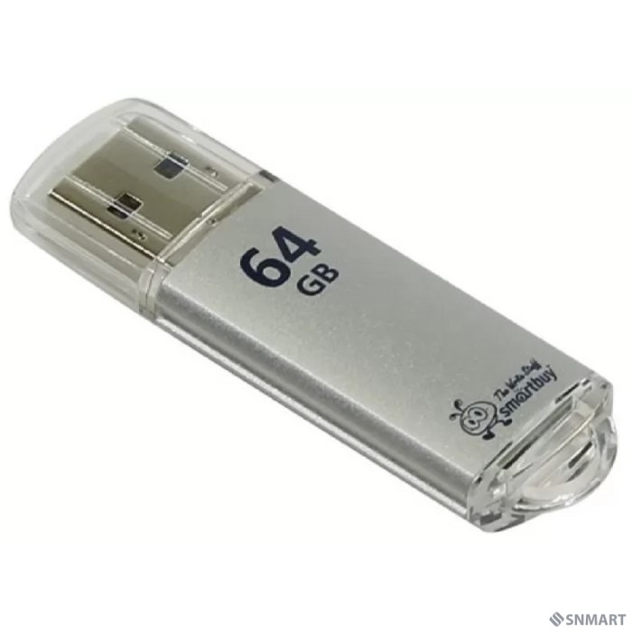 Smartbuy USB Drive 64GB V-Cut Silver (SB64GBVC-S3) UFD 3.0/3.1