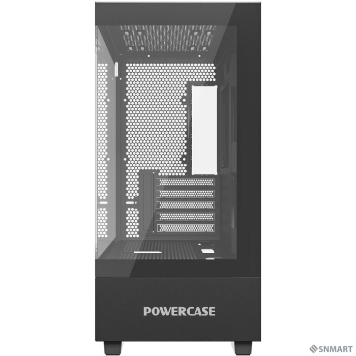 Powercase Vision Micro M, Tempered Glass, чёрный, mATX  (CVMMB-L0)
