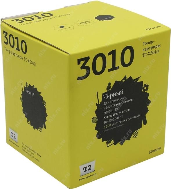 Картридж лазерный T2 106R02183 TC-X3010 106R02183 черный (2300стр.) для Xerox Ph 3010/3040/WC 3045B/3045NI