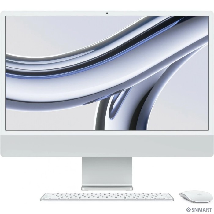 Apple iMac 24 2023 [Z19500023] (КЛАВ.РУС.ГРАВ.) Silver 24" Retina 4.5K [Apple M3 8C CPU 8C GPU/16GB/512GB SSD/рекоменд.переход.1979059/1991284]