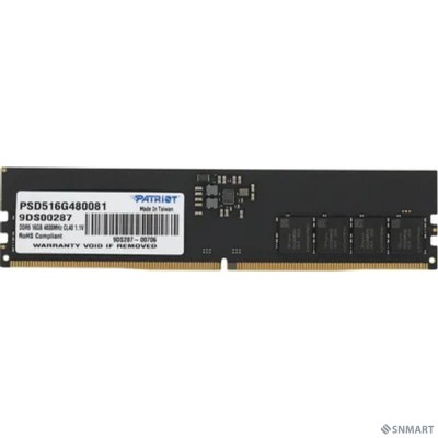 Patriot DDR5 16GB 4800 MT/s CL40 PSD516G480081