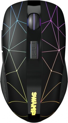 Мышь Оклик 975GW SWAMP черный оптическая (1600dpi) беспроводная USB (6but)