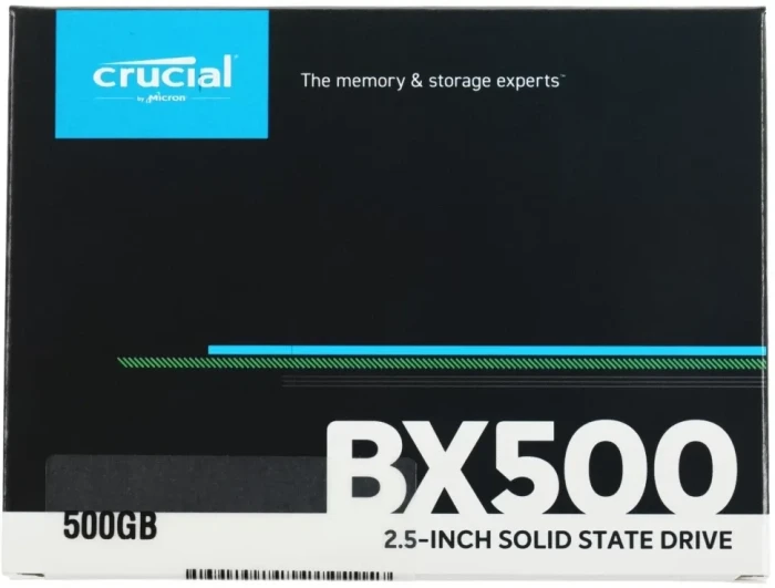 Накопитель SSD Crucial 500 ГБ BX500 2.5" SATA-III (CT500BX500SSD1)