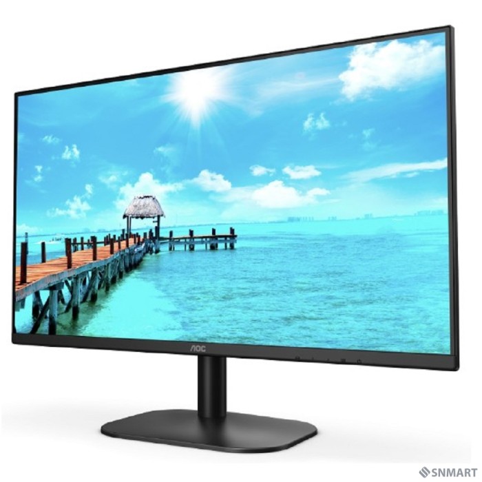 LCD AOC 27" 27B2QAM черный [VA 1920x1080 75Hz 4ms 178/178 250cd 20M:1 HDMI1.4 DisplayPort1.2 2x2W]