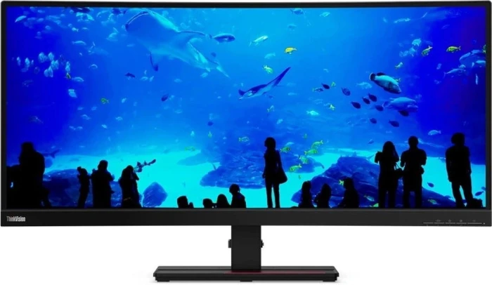 Монитор Lenovo 34" ThinkVision P34w-20 черный IPS LED 4ms 21:9 HDMI M/M матовая HAS Piv 1000:1 300cd 178гр/178гр 3440x1440 60Hz DP Ultra WQHD USB 10.8кг
