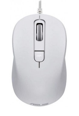 Мышь Asus MU101C белый оптическая (3600dpi) USB (3but)