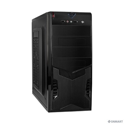 Exegate EX280385RUS Корпус Miditower Exegate CP-604 Black, ATX, &lt;без БП&gt;, 2*USB, Audio