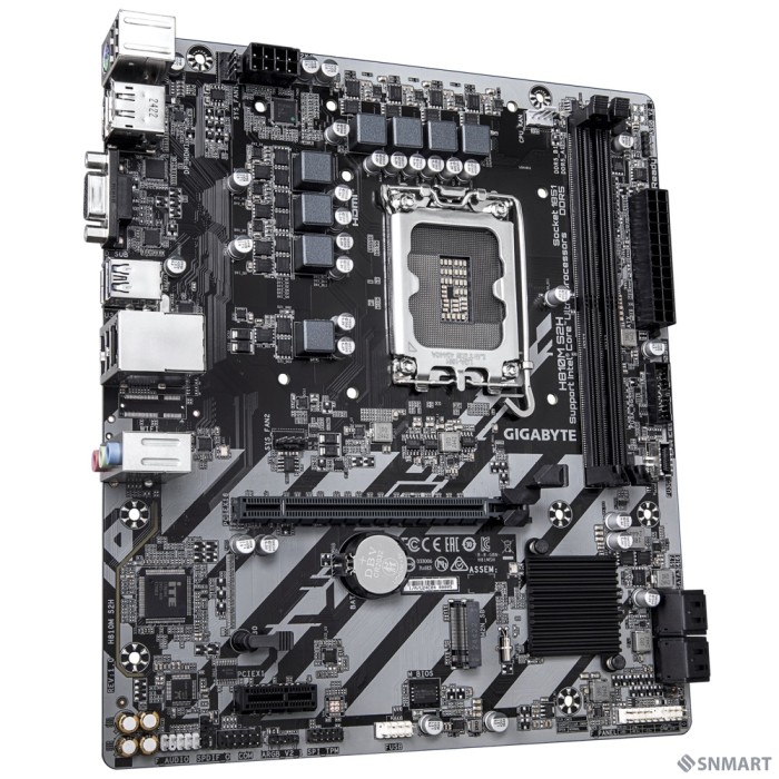 Gigabyte H810M S2H [Socket 1851, Intel®H810, 2xDDR5-6400, mATX D-SUB+HDMI+DP, 1xPCI-Ex16, 1xPCI-Ex1, 4xSATA3(RAID 0/1/5/10), 1xM.2, 8Ch Audio, GLan, (5+2)xUSB2.0, (1+2)xUSB3.2, (0+1)xUSB Type-C]